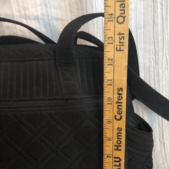 VERA BRADLEY Katalina SZ XL black yellow weave pattern diaper baby bag - Picture 14 of 16